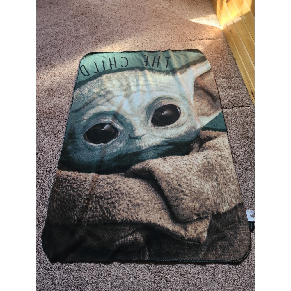Star Wars The Child Grogu Polyester‎ Fleece Blankets 60 X 40 One Snag